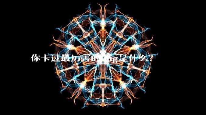 你卡过最厉害的bug是什么？