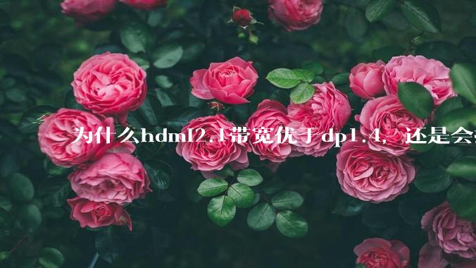 为什么hdmi2.1带宽优于dp1.4，还是会推荐dp？