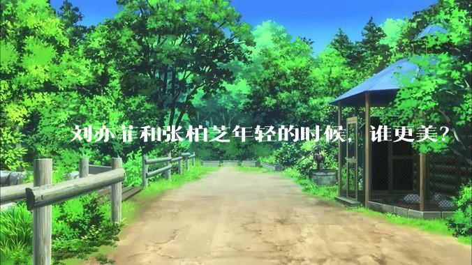 刘亦菲和张柏芝年轻的时候，谁更美？