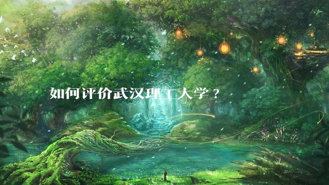 如何评价武汉理工大学?